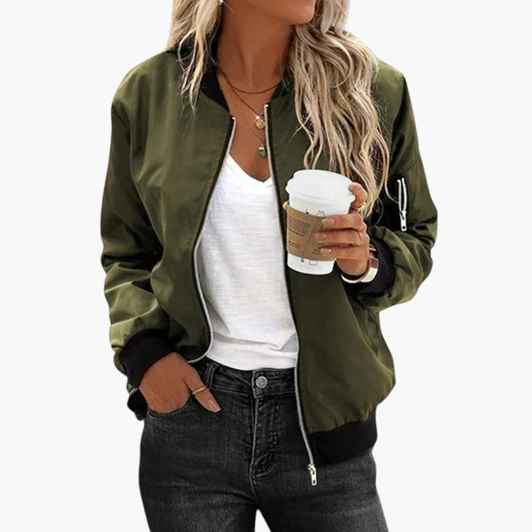 Dames Bomberjas Met Ritsdetails 1