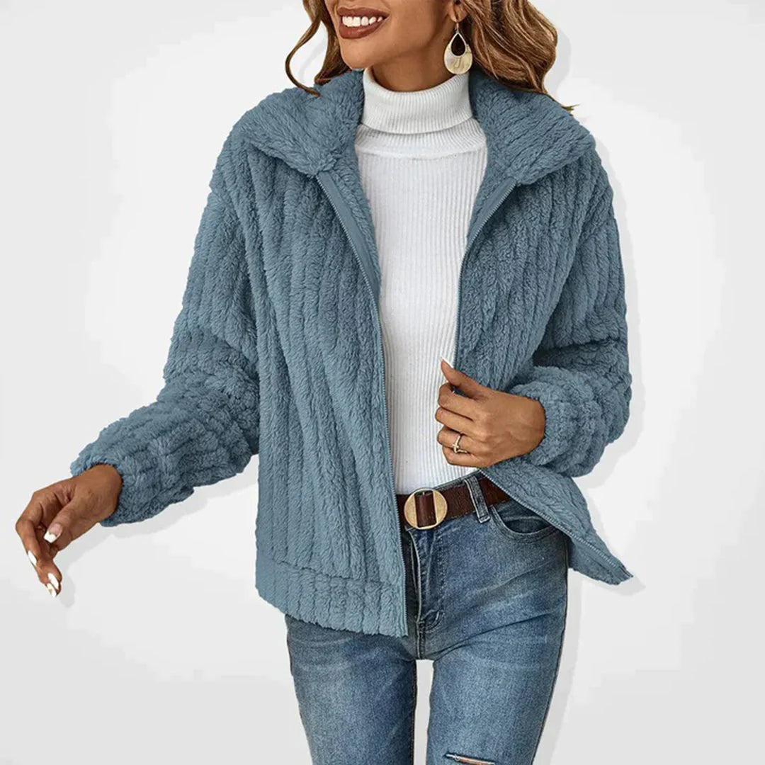Dames Warme Fleece Vest Met Capuchon 3