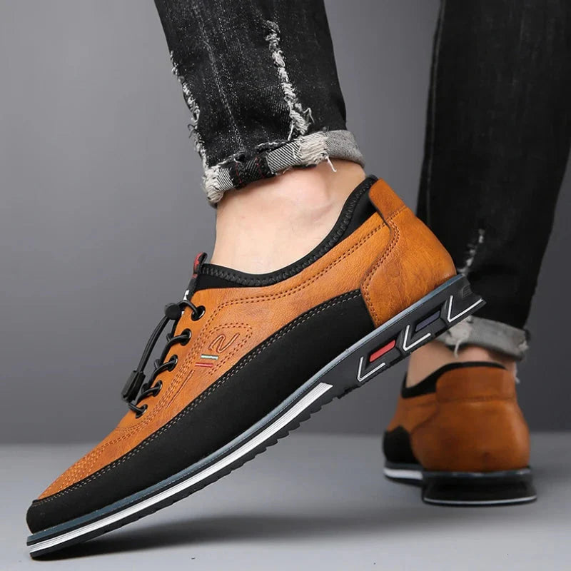 Heren Ademende Leren Sneakers 1