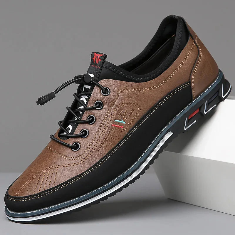 Heren Ademende Leren Sneakers 3