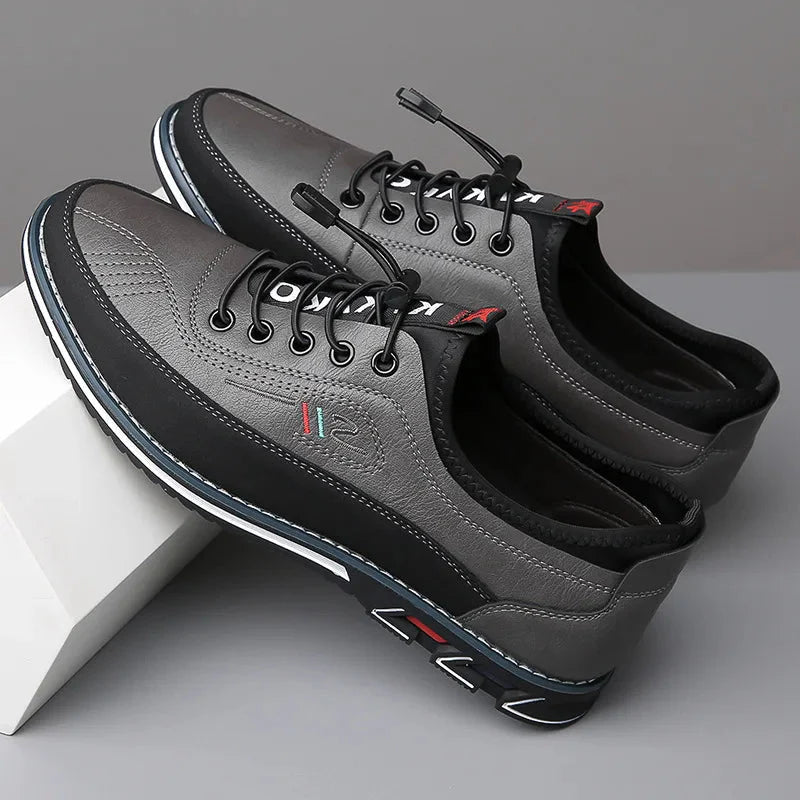 Heren Ademende Leren Sneakers 5