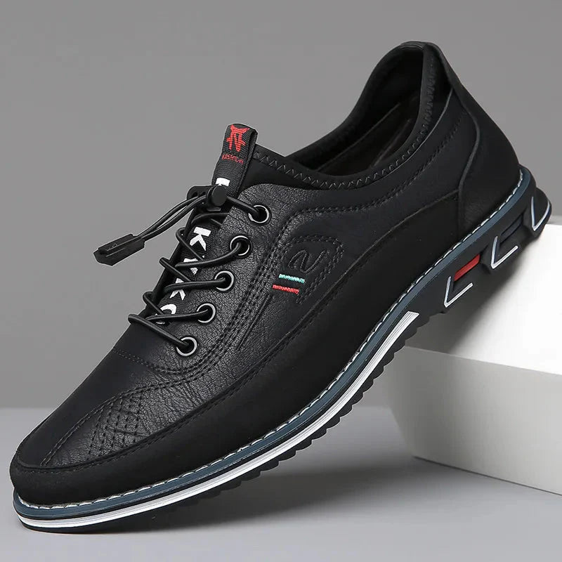 Heren Ademende Leren Sneakers 6