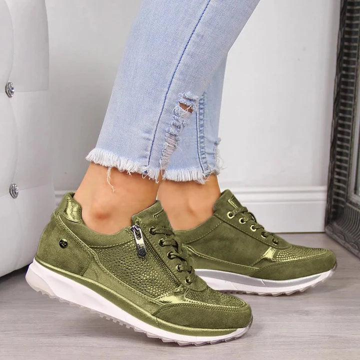 Dames Orthopedische Sneakers Met Rits 4