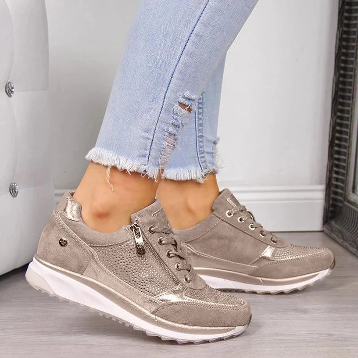 Dames Orthopedische Sneakers Met Rits 2